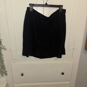 Abercrombie & Fitch Black Linen Mini Skirt